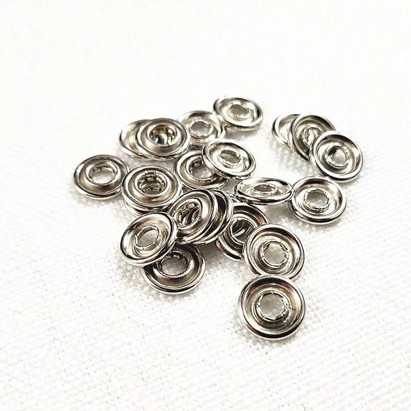 10sets(4pcs 1set) Colored Metal Prong Snap Buttons Press Studs Fasteners Baby Romper Buckle Button for Clothing Sewing 9.5mm