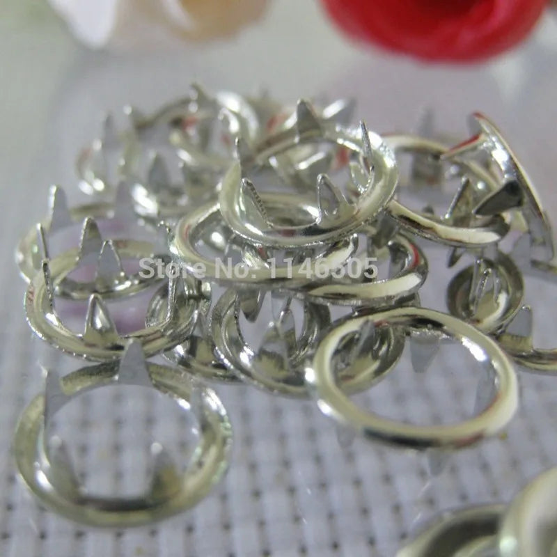 50 set/lot  9.5mm prong metal snap buttons snap silver plated buttons garment accessory baby romper scrapbooking products