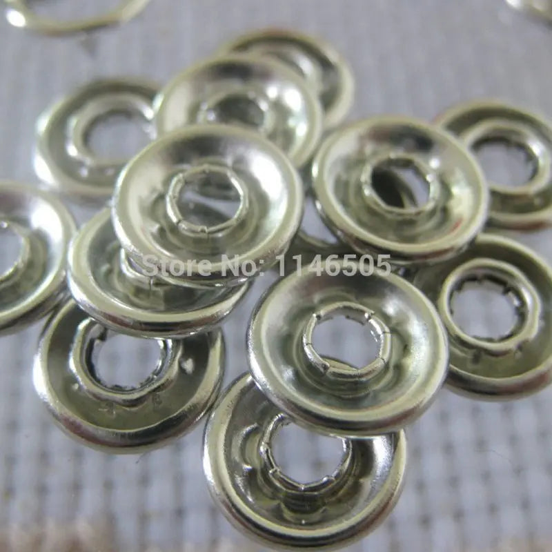 50 set/lot  9.5mm prong metal snap buttons snap silver plated buttons garment accessory baby romper scrapbooking products